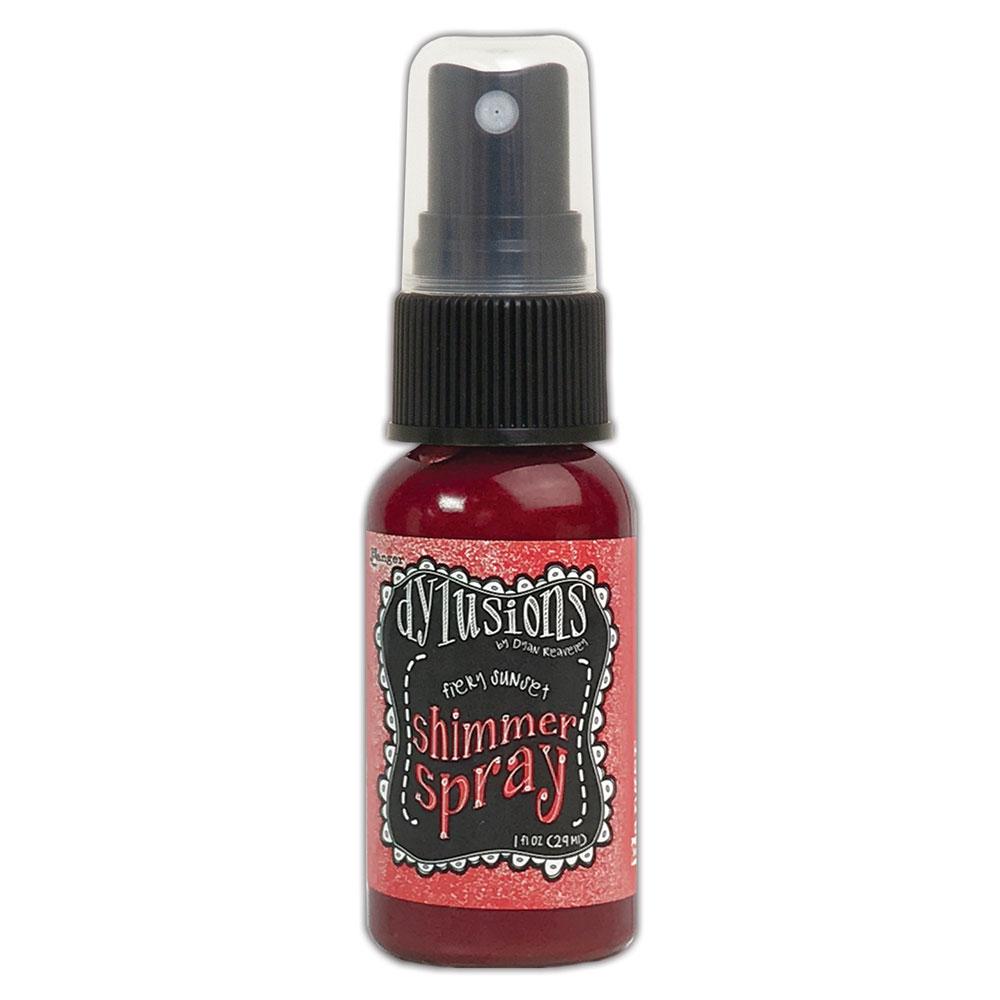 Dylusions Shimmer Spray Fiery Sunset, 1oz Sprays Dylusions 