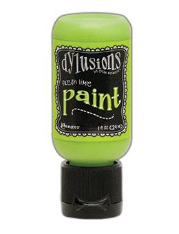 Dylusions Flip Cap Paint Fresh Lime, 1oz Paint Dylusions 