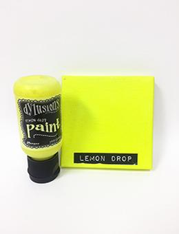 Dylusions Flip Cap Paint Lemon Drop, 1oz Paint Dylusions 