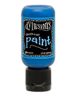 Dylusions Flip Cap Paint London Blue, 1oz Paint Dylusions 