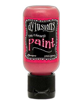 Dylusions Flip Cap Paint Pink Flamingo, 1oz Paint Dylusions 