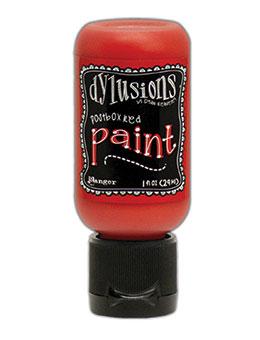 Dylusions Flip Cap Paint Postbox Red, 1oz Paint Dylusions 