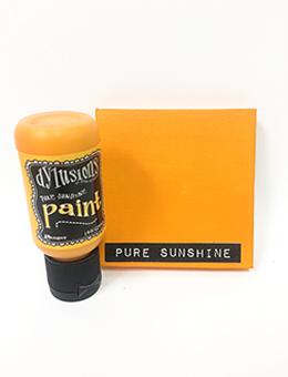 Dylusions Flip Cap Paint Pure Sunshine, 1oz Paint Dylusions 