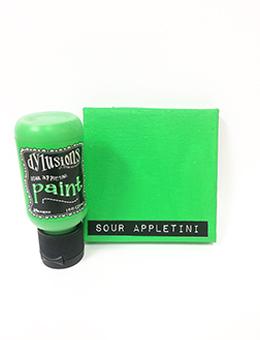 Dylusions Flip Cap Paint Sour Appletini, 1oz Paint Dylusions 