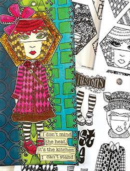 Dylusions Cling Mount Stamps Just Be Stamps Dylusions 