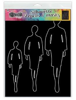 Dylusions Stencils Silhouettes Emmi Stencil Dylusions 