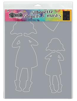 Dylusions Stencils Silhouettes Martha Stencil Dylusions 