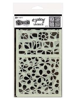 Dylusions Dyalog Stencil - Doodle It Stencil Dylusions 