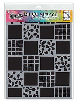 Dylusions Stencil Square Dance Stencil Dylusions Large 9 x 12 