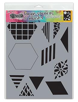 Dylusions Stencil 2 Inch Quilt Stencil Dylusions 2 Inch Quilt 