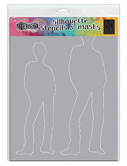 Dylusions Stencils Silhouette Tom Stencil Dylusions 