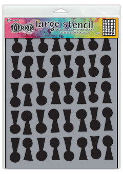 Dylusions Stencil Lock n Roll Stencil Dylusions Large 9 x 12 