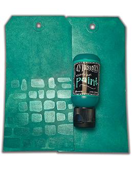 Dylusions Shimmer Paint Polished Jade, 1oz Paint Dylusions 