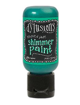 Dylusions Shimmer Paint Polished Jade, 1oz Paint Dylusions 