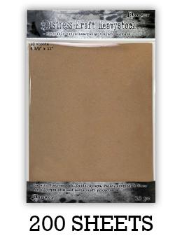 Distress® Kraft Heavystock 8.5" x 11", 200pk Surfaces Distress 