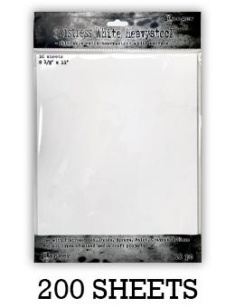 Distress® White Heavystock 8.5" x 11", 200pk Surfaces Distress 