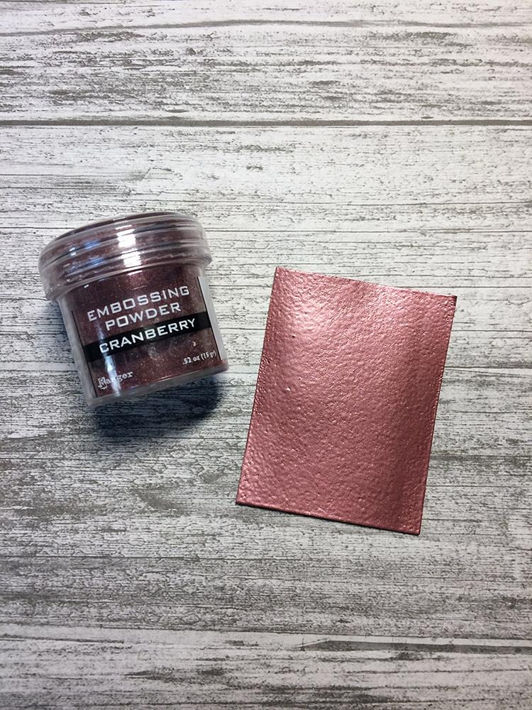 Embossing Powder Cranberry Metallic Powders Ranger Ink 