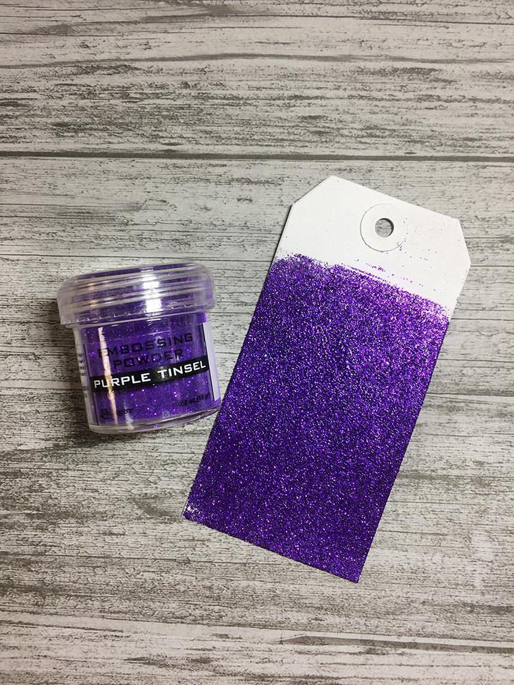 Embossing Powder Purple Tinsel, 1oz Jar Powders Ranger Ink 