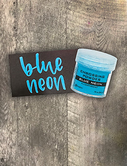 Embossing Powder Blue Neon, 1oz Jar Powders Ranger Ink 