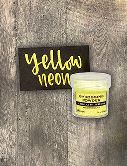 Embossing Powder Yellow Neon, 1oz Jar Powders Ranger Ink 