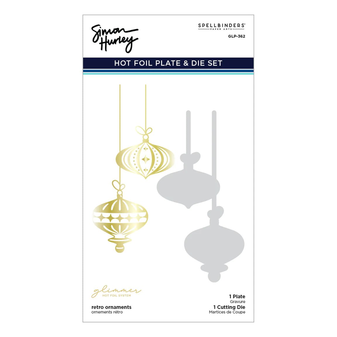 Simon Hurley create. Spellbinders Retro Ornaments Die Cutting Dies Simon Hurley 