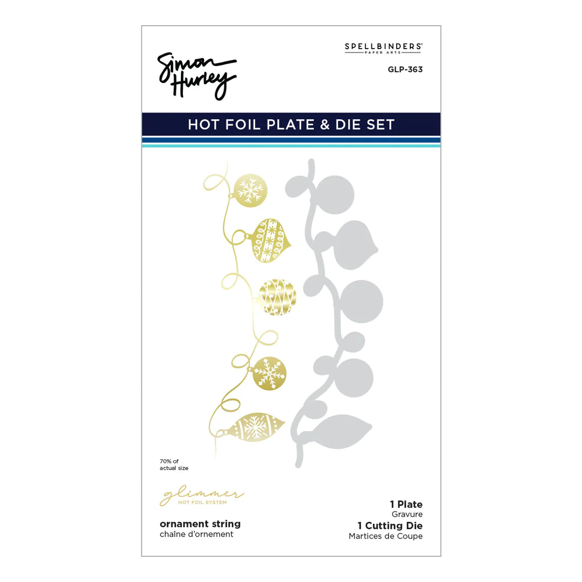 Simon Hurley create. Spellbinders Ornament String Die Cutting Dies Simon Hurley 