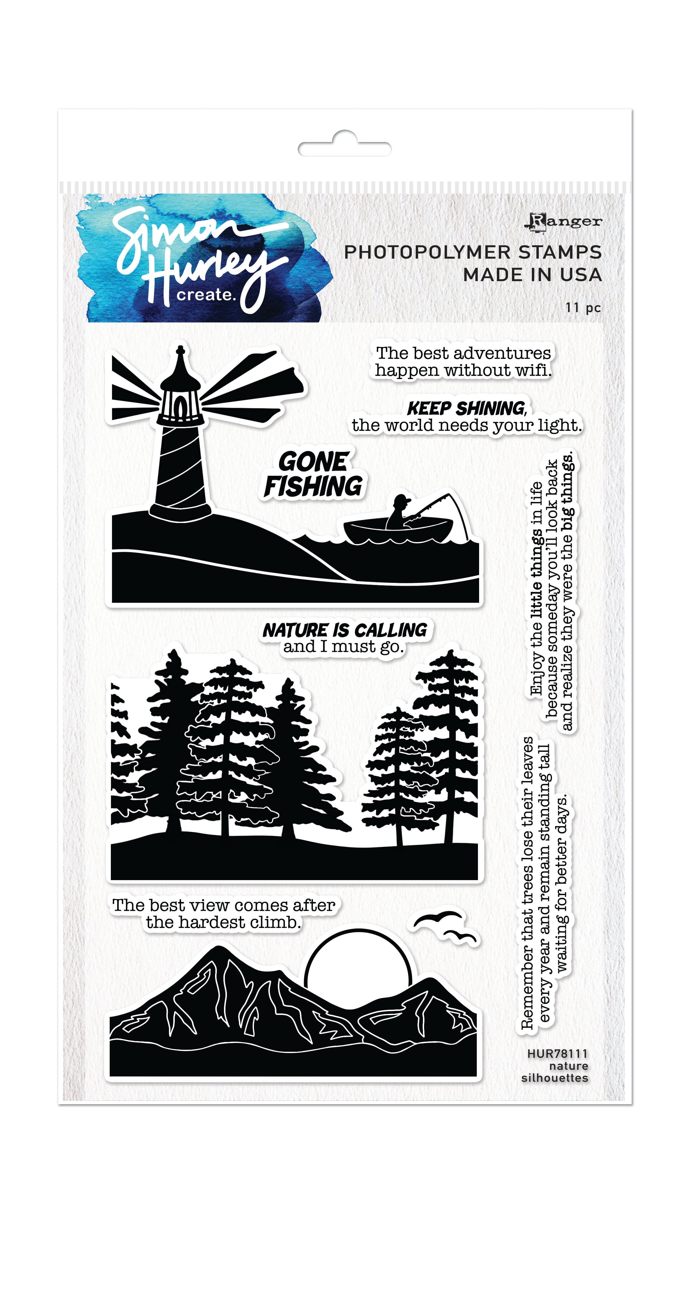 Simon Hurley create. Photopolymer Stamp Nature Silhouettes Stamps Simon Hurley Stamp 