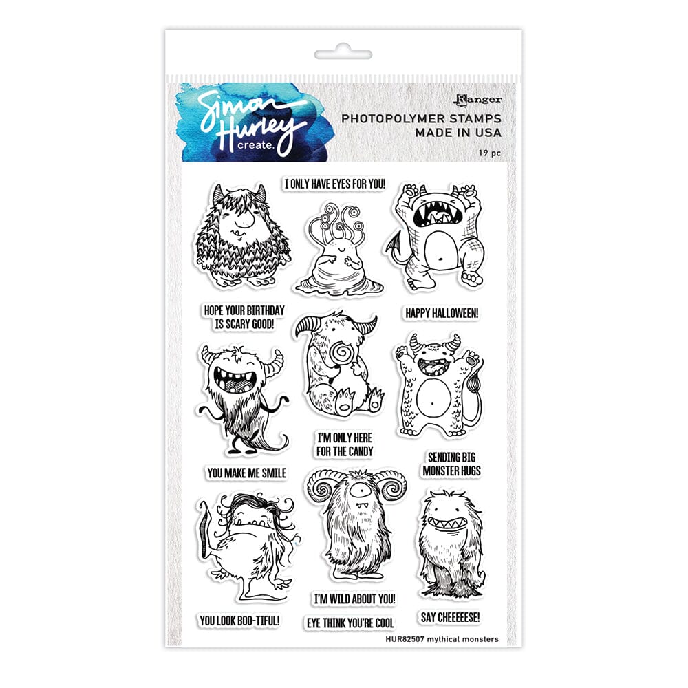 Simon Hurley create. Photopolymer Stamp Mythical Monsters Stamps Simon Hurley Stamp 