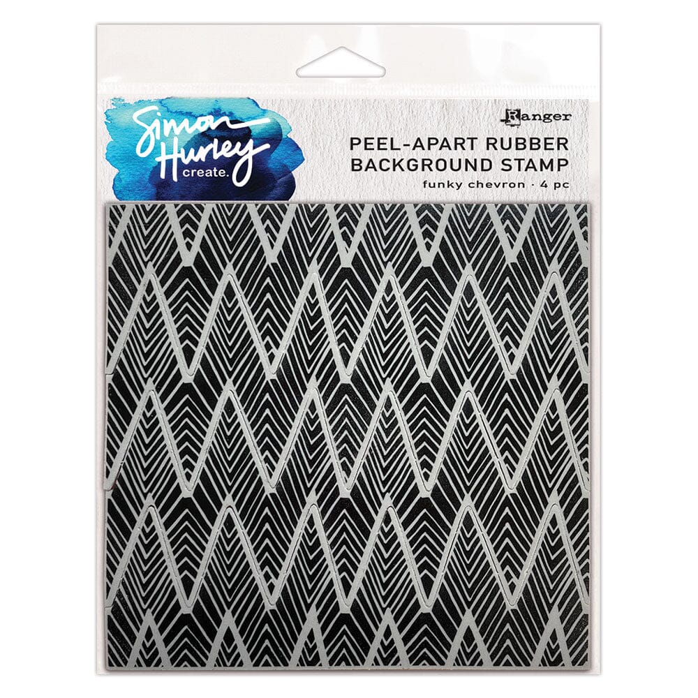 Simon Hurley create. Background Stamp Funky Chevron Stamps Simon Hurley 