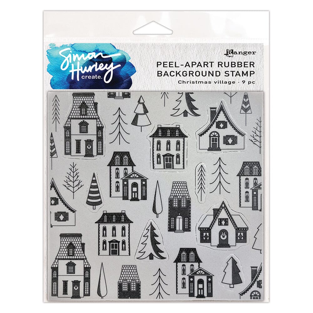 Simon Hurley create. Background Stamp Christmas Village Stamps Simon Hurley 