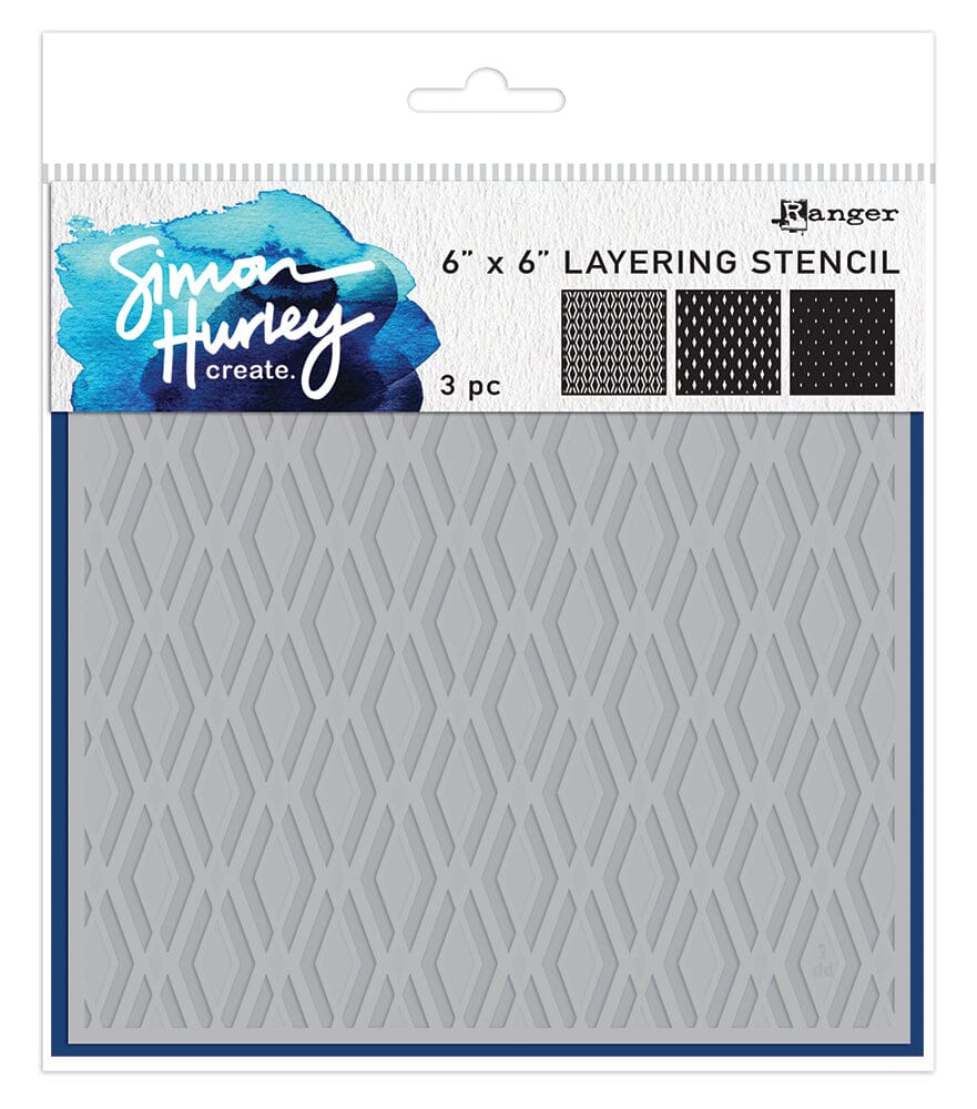 Simon Hurley create. Layering Stencil Dazzling Diamond Stencil Simon Hurley 