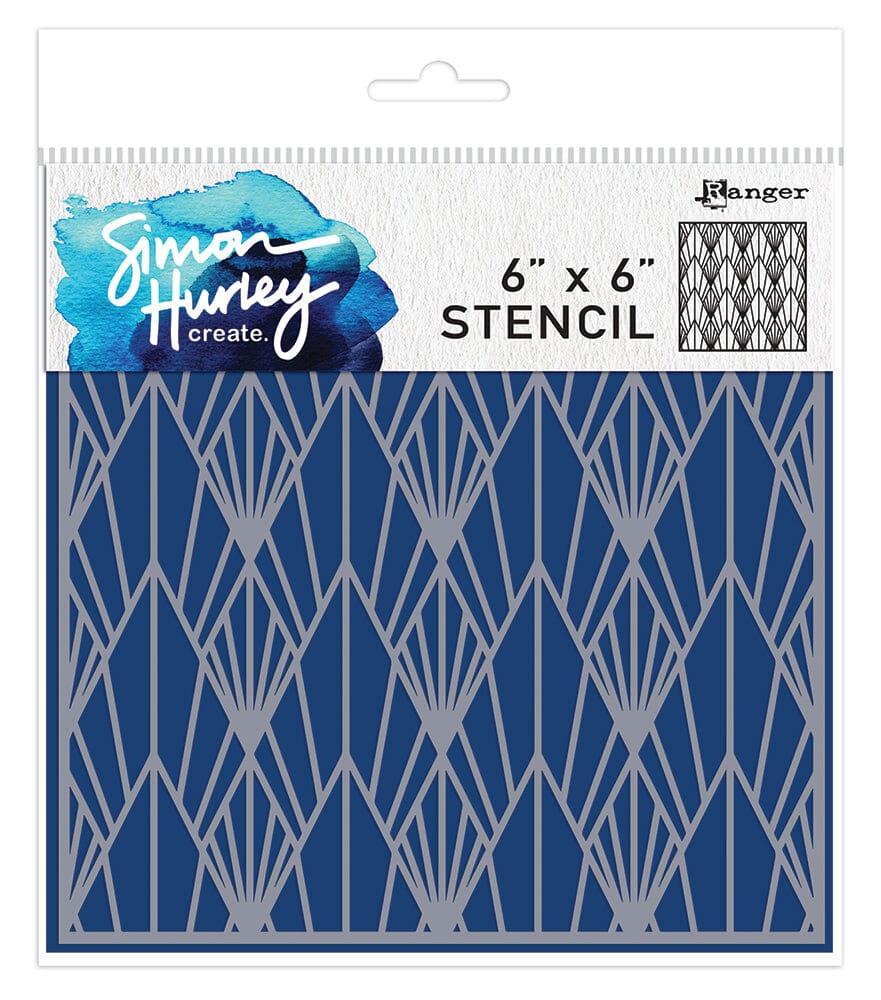 Simon Hurley create. Layering Stencil Deco Diamonds Stencil Simon Hurley 