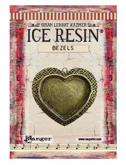 ICE Resin® Milan Bezels: Antique Bronze Large Heart, 1pc. Bezels & Charms ICE Resin® 