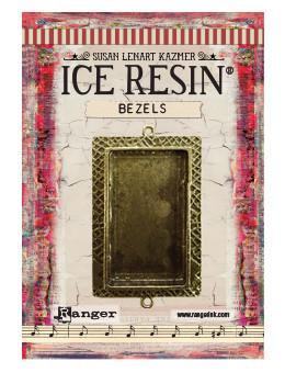 ICE Resin® Milan Bezels: Antique Bronze Large Rectangle, 1pc. Bezels & Charms ICE Resin® 