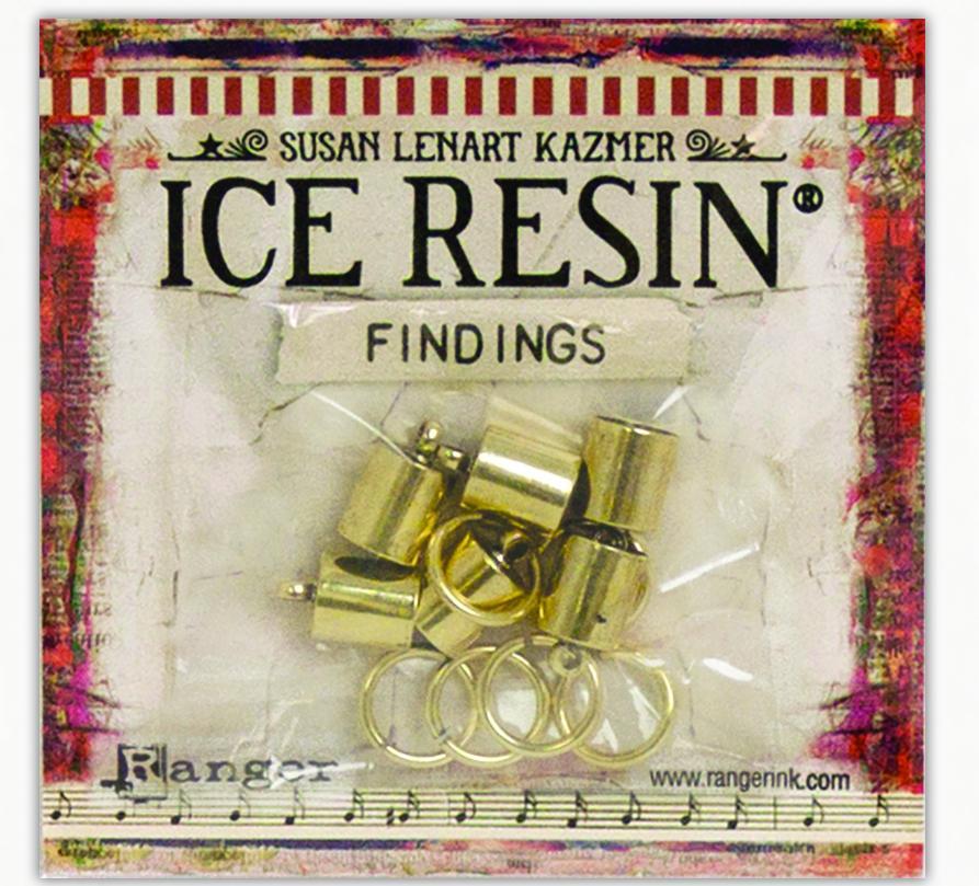 ICE Resin® Findings 7mm End Caps & Jump Rings: Antique Bronze Findings ICE Resin® 