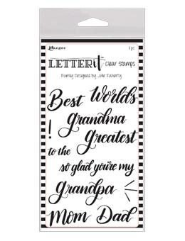 Letter It™ Clear Stamp Set - Family Stamps Letter It 