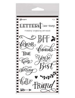 Letter It™ Clear Stamp Set - Friendship Stamps Letter It 