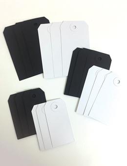 Letter It™ Black & White Assorted Tags, 18pc Surfaces Letter It 