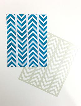 Letter It™ Background Stencil Alternating Chevrons Stencil Letter It 