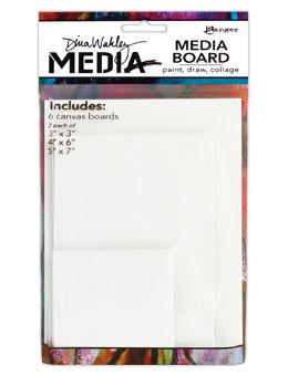 Dina Wakley Media Board Multipack 6pk Surfaces Dina Wakley Media 