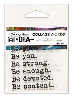 Dina Wakley Media Collage Words Surfaces Dina Wakley Media 