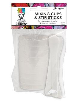 Dina Wakley Media Mixing Cups & Stir Sticks, 5 each Tools & Accessories Dina Wakley Media 