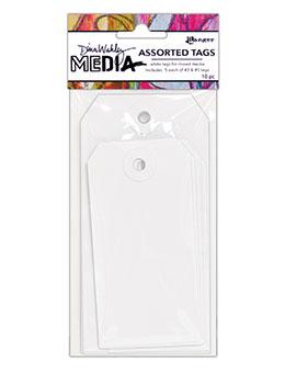 Dina Wakley Media White Tag Assortment #3 & #5 Surfaces Dina Wakley Media 