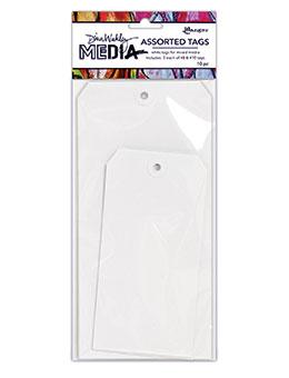 Dina Wakley Media White Tag Assortment #8 & #10 Surfaces Dina Wakley Media 