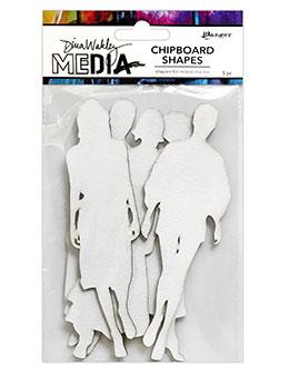 Dina Wakley Media Chipboard Shapes The Women Surfaces Dina Wakley Media 