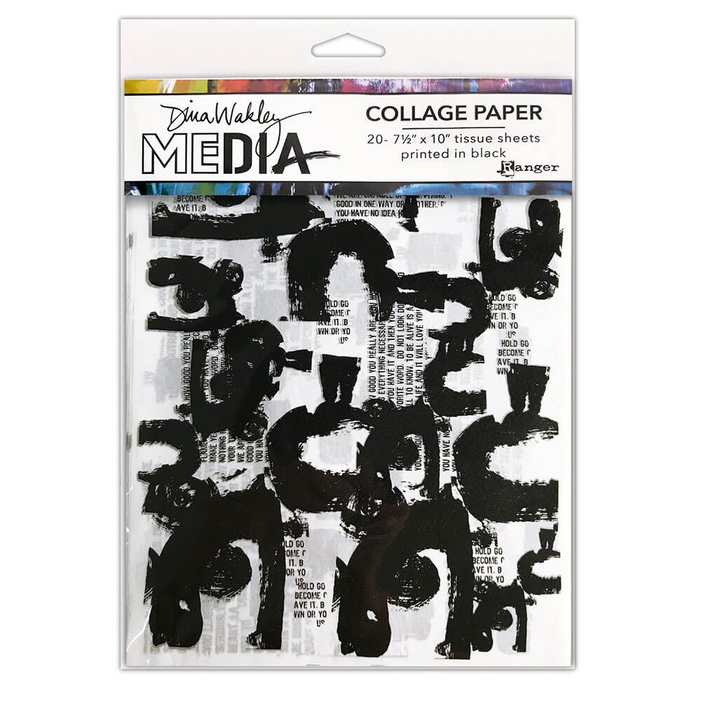 Dina Wakley Media Collage Paper Painted Marks Surfaces Dina Wakley Media 