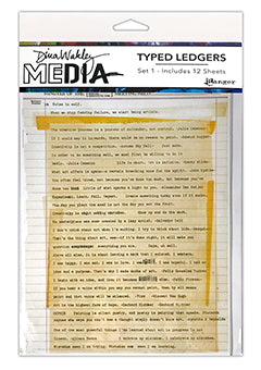 Dina Wakley Media Typed Ledgers - Set 1 Surfaces Dina Wakley Media 