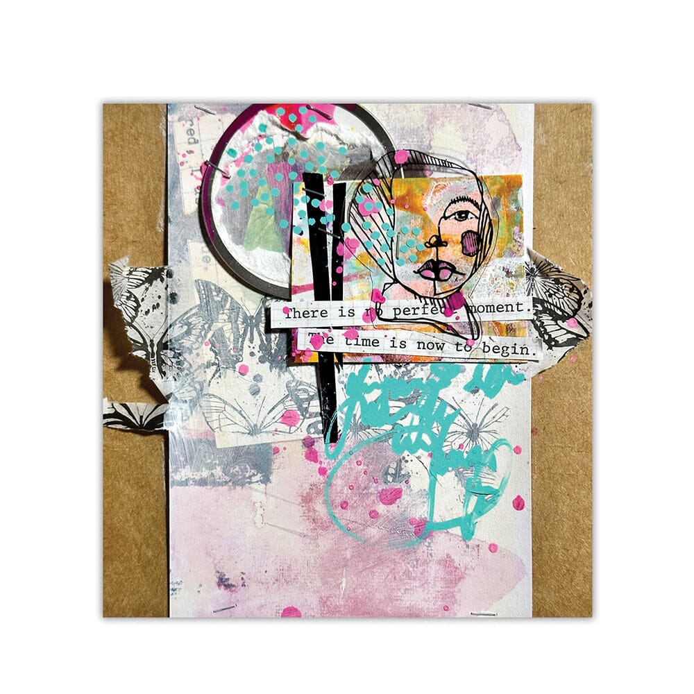 Dina Wakley Mixed Media Collage Sparks Collection 2 Surfaces Dina Wakley Media 