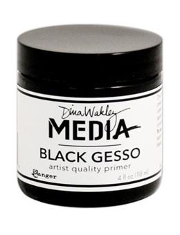 Dina Wakley Media Gesso Black, 4oz Gesso Dina Wakley Media 