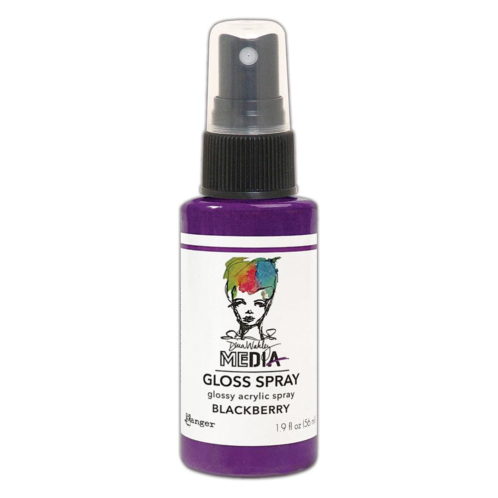 Dina Wakley Media Gloss Spray Blackberry, 2oz Sprays Dina Wakley Media 